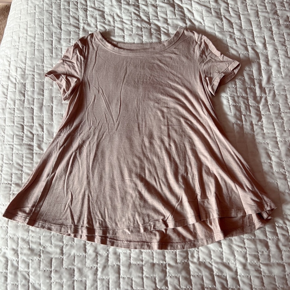 American Eagle Soft & Sexy Blush Pink Slub Tee Size XXS